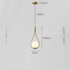 Подвесной светильник HOOP DROP Латунь Lampatron f-hoop-drop-brass 8622-24065