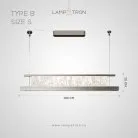 Реечный, рядный светильник ATARI NUOVO L Тип B. Размер S Lampatron atari-nuovo-l-b-s 9082-25874