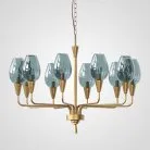 Подвесная Дизайнерская Люстра Viola 10 Синий 102199-26 ImperiumLoft