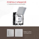 Розетка Arte Milano 217.41-1.silver am