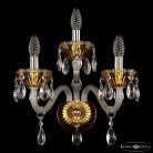 Бра Bohemia Ivele Crystal  5417B/2+1/165 G Amber/M-1G