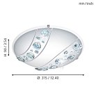 Потолочный светильник Eglo 95576 NERINI