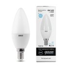Лампа Gauss 33136 E14 6W 6500K свеча матовая Elementary