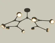 Люстра на штанге Ambrella light XB9060152/8 SBK/PYG