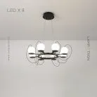 Кольцевые люстры и светильники HAUKUR 8 ламп Lampatron haukur-8 7715-21625