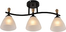 Потолочная люстра Reluce 01589-3.3-03B BK+WOOD