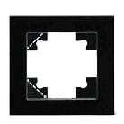 Рамка 1-местная для сенсорных механизмов, подсветки, стекло, Stekker GFR00-7001-05S, серия Катрин