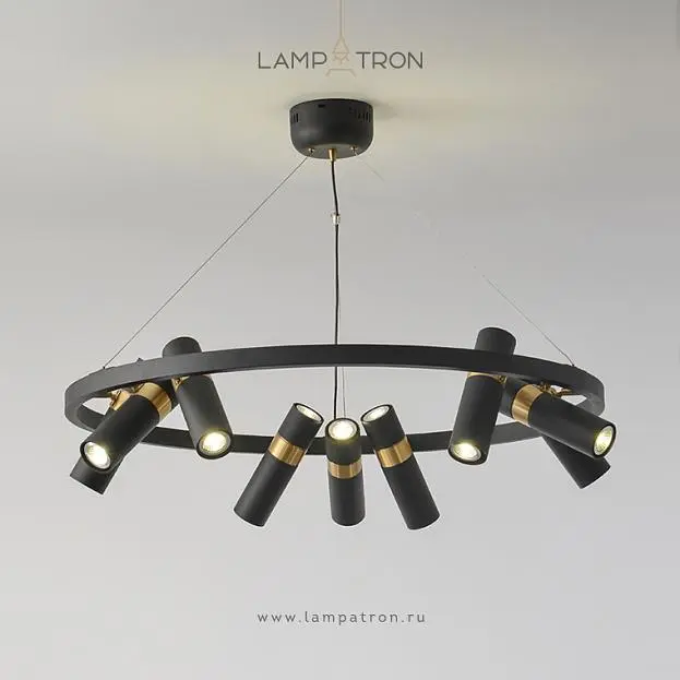 Кольцевые люстры и светильники SPOOR 9 плафонов Lampatron 8489-23402 Кольцевые люстры и светильники SPOOR 9 плафонов Lampatron 8489-23402