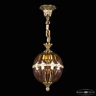 Подвесной светильник бронзовый Bohemia Ivele Crystal  5680/17 G Shampan/M-1H