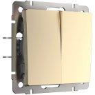 Выключатель двухклавишный Werkel W1120011 (шампань) a050857