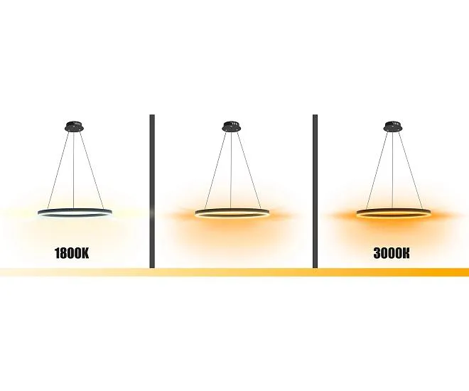 Подвес Kink Light 08212,19A(dim to warm) Тор черный d40