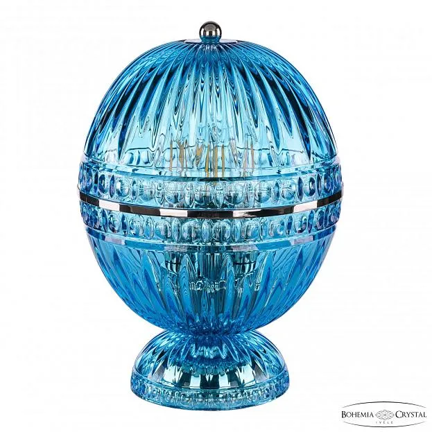 Настольная лампа Bohemia Ivele Crystal 5480L/20 Ni Aquamarine/M-1G