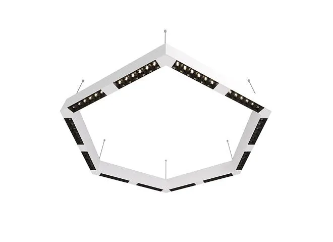 Подвесной светодиодный светильник 0,9м 72Вт 34° Donolux dl18515s111w72.34.900bw Eye-hex Подвесной светодиодный светильник 0,9м 72Вт 34° Donolux dl18515s111w72.34.900bw Eye-hex