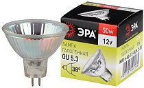 Лампочка галогеновая ЭРА GU5.3-MR16-50W-12V-CL