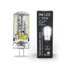 Лампа Gauss 107707203 G4 3W 4100K кукуруза прозрачная
