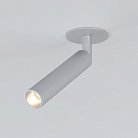 Встраиваемый светильник Elektrostandard 25027/LED серебряный Diffe a058213