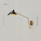 Бра HILDBORG Размер L. Цвет Латунь + Черный. Глянцевый Lampatron 6348-17055
