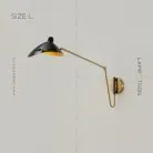 Бра HILDBORG Размер L. Цвет Латунь + Черный. Глянцевый Lampatron 6348-17055