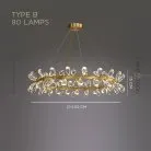 Кольцевые люстры и светильники GLORIOLE RING Тип B. 80 ламп Lampatron gloriole-ring-b-80 9121-25964