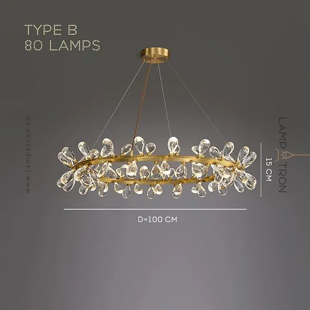 Кольцевые люстры и светильники GLORIOLE RING Тип B. 80 ламп Lampatron gloriole-ring-b-80 9121-25964 Кольцевые люстры и светильники GLORIOLE RING Тип B. 80 ламп Lampatron gloriole-ring-b-80 9121-25964