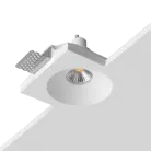 Встраиваемый гипсовый светильник под сменную лампу LeDron LUMI SQ1 115x120 D90