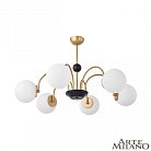 Люстра с плафонами шар 312066/D850/6 BS/BK Arte Milano AM