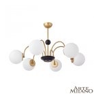 Люстра с плафонами шар 312066/D850/6 BS/BK Arte Milano AM