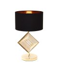 Интерьерная настольная лампа Lumina Deco LDT 5529 F.GD+BK Fabi