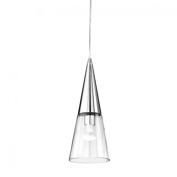 Подвесной светильник Ideal Lux 017440 CONO SP1 CROMO Подвесной светильник Ideal Lux 017440 CONO SP1 CROMO