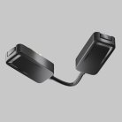 Коннектор питания угловой Radity встраиваемый черный Maytoni Technical TRA084CPC-B-12