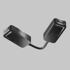 Коннектор питания угловой Radity встраиваемый черный Maytoni Technical TRA084CPC-B-12