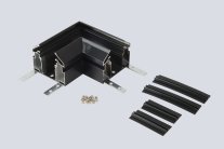 Угол соединительный для встраиваемого трека 220V в натяжной ПВХ потолок Crystal Lux CLT 0.235 01 BL