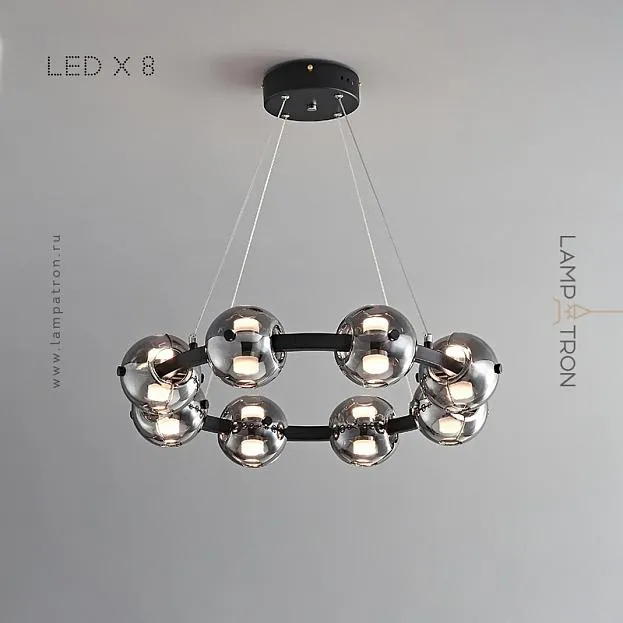 Кольцевые люстры и светильники SEMUND B 8 шаров Lampatron semund-b-8 8099-22147 Кольцевые люстры и светильники SEMUND B 8 шаров Lampatron semund-b-8 8099-22147