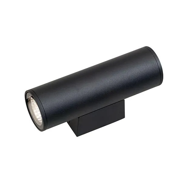 Светильник настенный COB 2х5Вт, 4000K, CRI80, 220V-240V, 60°,IP65 черный, алюминий, 1130лм Vitaluce V2069-1/2A