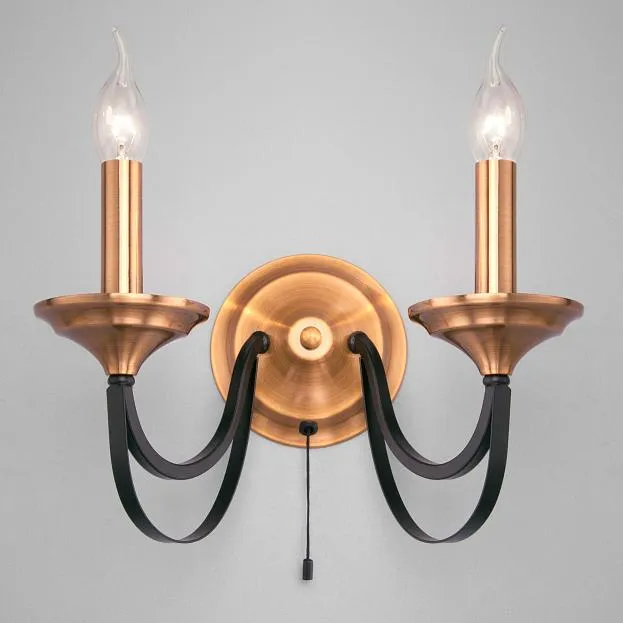 Бра Eurosvet 60098/2 черный a045209 Lazzaro