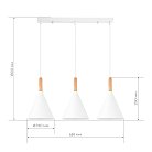Светильник подвесной Белый/Белый E27 3*40W Evoluce SLE1255-503-03 ARKET