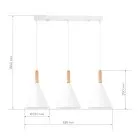 Светильник подвесной Белый/Белый E27 3*40W Evoluce SLE1255-503-03 ARKET