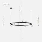 Кольцевые люстры и светильники DINO 8 ламп Lampatron 6712-18347