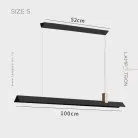 Реечный, рядный светильник HARMONY Размер S. Цвет черный Lampatron 6439-22646