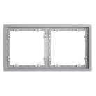 Рамка пластиковая на 2 поста, (серый) Voltum VLS100216 S70