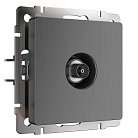 ТВ-розетка оконечная Werkel W1183004 (графит рифленый) a050758