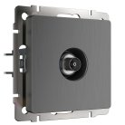 ТВ-розетка оконечная Werkel W1183004 (графит рифленый) a050758
