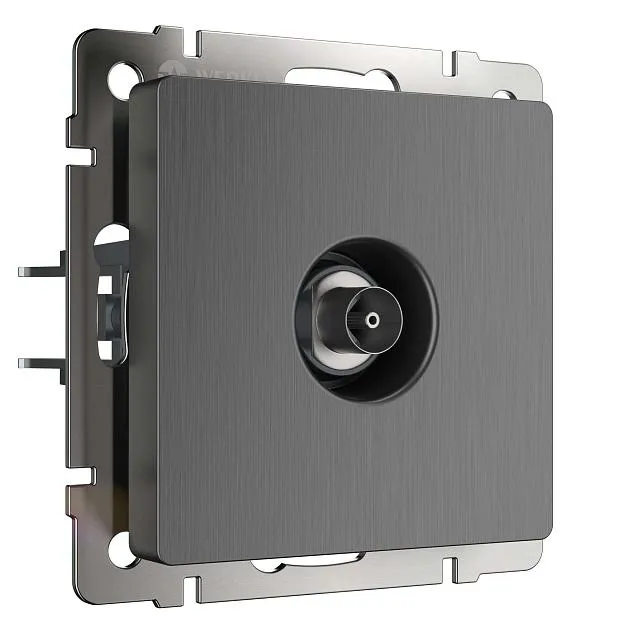 ТВ-розетка оконечная Werkel W1183004 (графит рифленый) a050758 ТВ-розетка оконечная Werkel W1183004 (графит рифленый) a050758