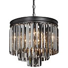 Подвесная люстра ODEON Gray glass 3-TIER Black D36 ImperiumLoft 156957-22 40.3270-2