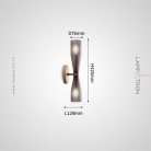Бра TOIVO Цвет латунь + дымчато-серый Lampatron 8638-24125