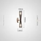 Бра TOIVO Цвет латунь + дымчато-серый Lampatron 8638-24125