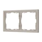 Рамка пластиковая FRM-NOBE-SFPL-2-CA Кашемир Arlight 059456