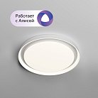 Накладной светильник, LED, 50W, IP 20, 3000K - 6500K, белый, металл, полимер Denkirs DK6516-WH/1 Cany