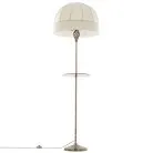 Торшер бронза со столиком и бежевым абажуром Citilux Базель CL407931T