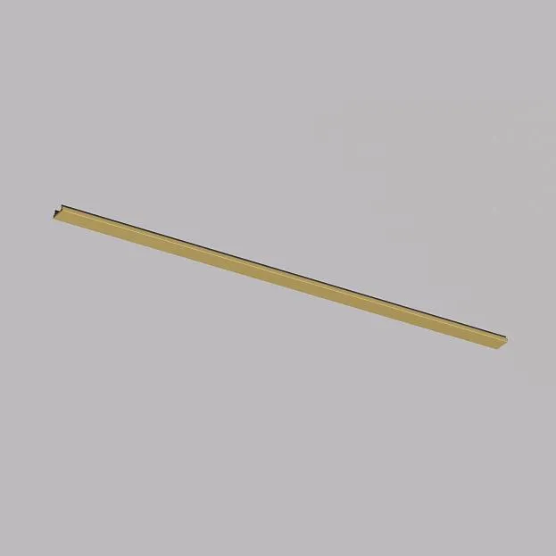 Декоративная заглушка желоба трека, 50см сатинированная латунь, алюминий Denkirs TR5737-SB SHINE BASE